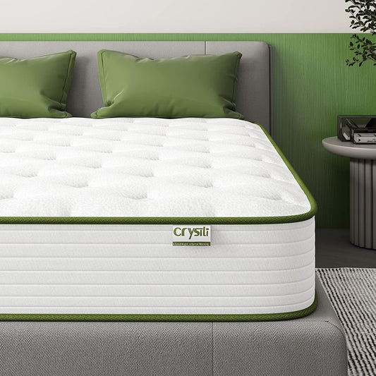 "Ultimate Comfort Full Size Memory Foam Hybrid Mattress - Certipur-Us Certified, Medium Firm, Pressure Relieving, and Supportive - Delivered in a Convenient Box!"
